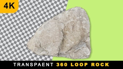 Rock 360 Rotating Loop On Transparent Background