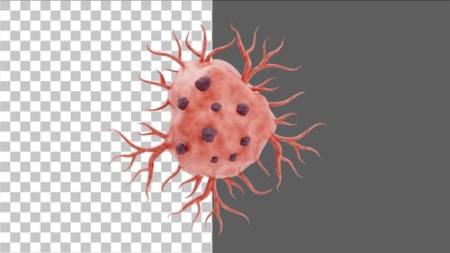 3D Cancer Cell | Alpha Channel