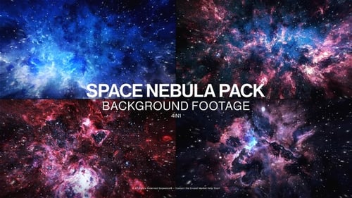 Space Nebula Background Pack