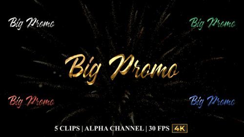 Big Promo Text Animation