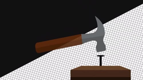 Hitting with a hammer | Alpha Channel
