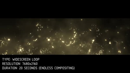 Atmospheric Gold Snow Background