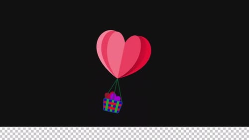 Heart Balloon 1 | Alpha Channel