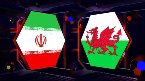 Wales Vs Iran Football World Cup Qatar 2022 Background Loop