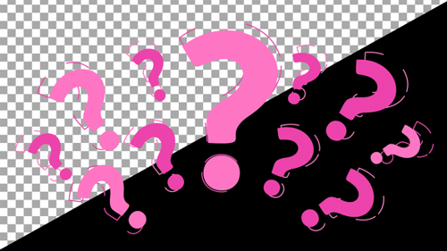 Question Mark Animation Pink | Fun Quiz & Support Loop