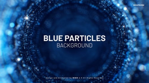 Blue Particles Background