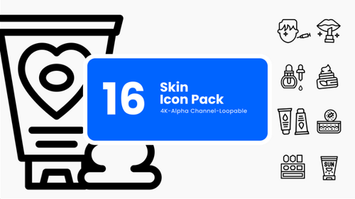 Beauty & Dermatology Motion Icons – Wellness Pack