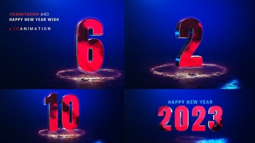 Countdown With Happy New Year Wish V3