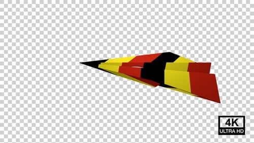 Paper Airplane Of Uganda Flag V2