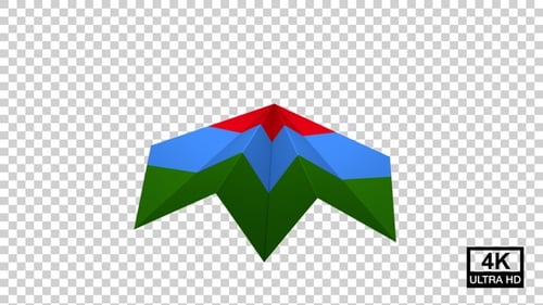 Drapeau de l'avion de Carélie en papier