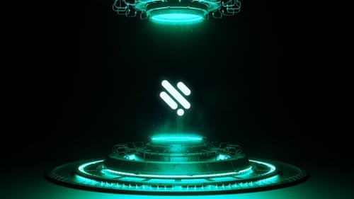 Leuchtendes Science-Fiction-Portal