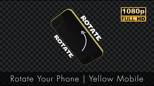 Mobile Phone Rotate Screen Orientation Animation