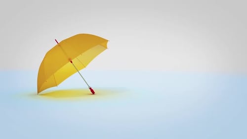 Animated Background With Umbrellas 02
