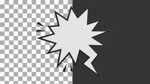 3D Comic Bubble | Alpha Channel