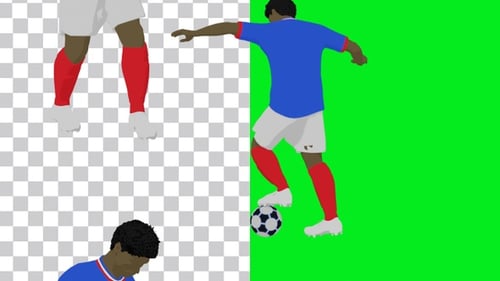 France footballer animation Portrait