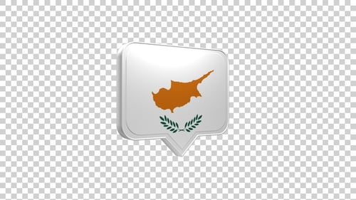 Cyprus Flag Pin Icon