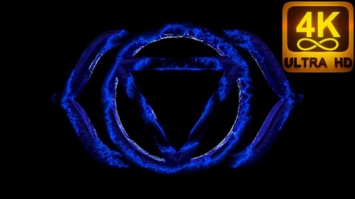 Ajna Chakra: Third Eye. Sanskrit symbol of intuition, insight, and clarity.