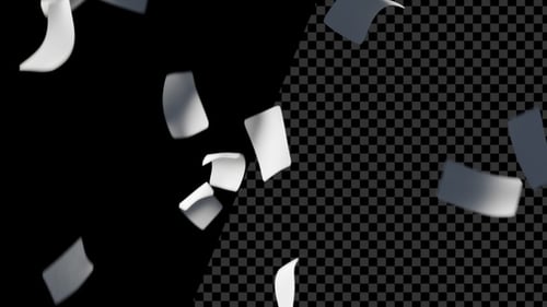 Realistic Paper Fall Wide