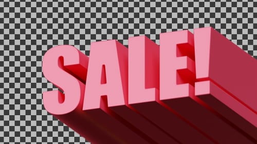Dynamic 3D Sale Text Reveal