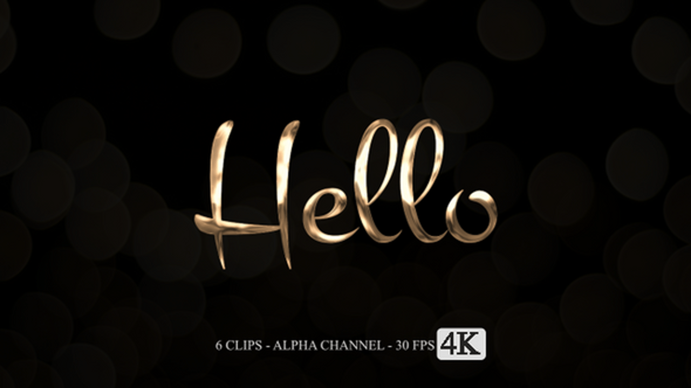 Hello Animation Text, Backgrounds Motion Graphics ft. greeting & hello ...