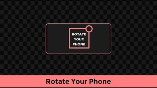 Rotate Your Phone - Red Square Indicator