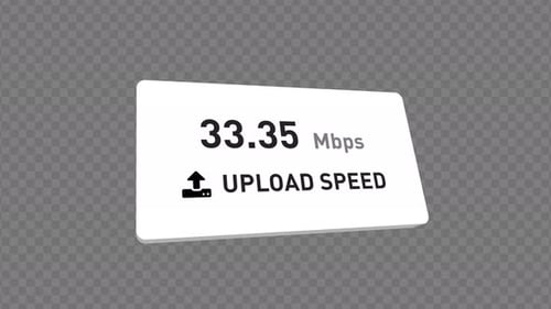Modern Upload Speed Data Counter Animation