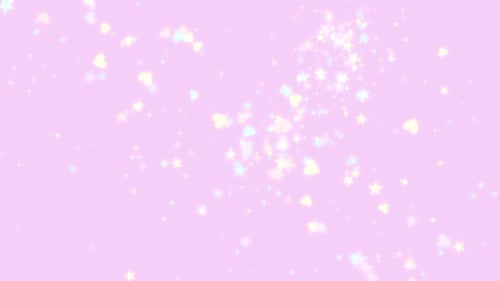 Sparkling Hearts and Stars Particle Overlay for Celebrations