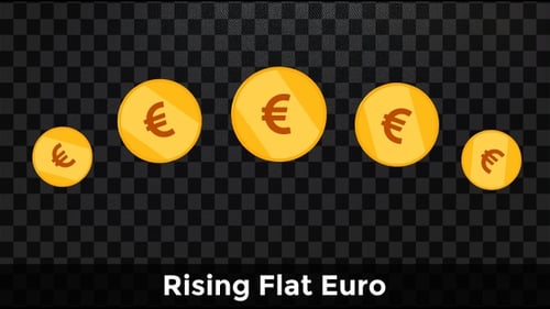 Rising Flat Euro Coins - Finance Growth Loop