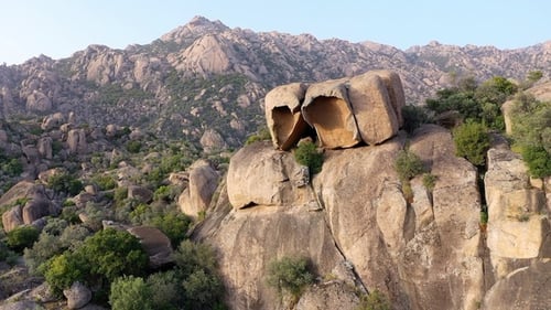 Interessant geformte Felsen