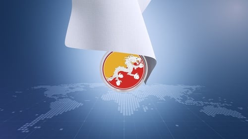 Modern Cloth Unveiling Circular Emblem Animation