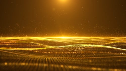 Goldene Partikellinien (Welle)