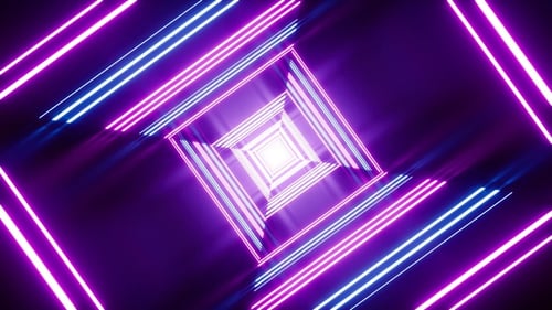 Luces de neón a rayas brillantes para habitación