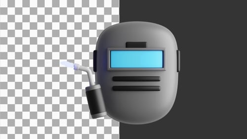 3D Animation of Durable Welding Mask for Maximum Eye Protection | Alpha Channel