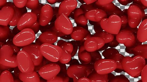 Transición de emojis de corazón