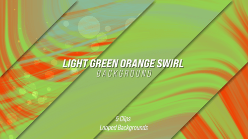 Light Green Orange Swirl Background