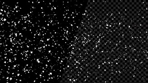 Realistic Falling Snow Particle Winter Overlay