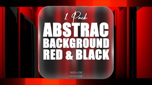 Red and Black Abstract Digital Background With Moving Bars