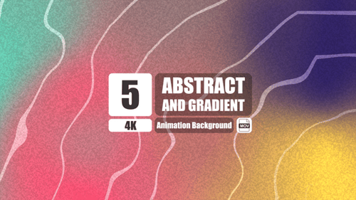 Abstract Gradient Fluid Background Animation Pack