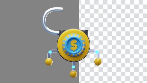 Animation 3D de la protection de l'argent