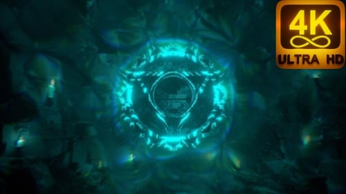 Throat Chakra stone symbol Hindu Ancient Ruins chakra 120 bpm Energy wave healing visuals 3d vj loop