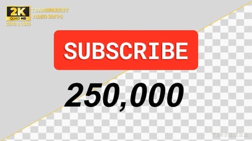 250k Subscriber Count Ticker