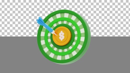 3D Financial Goals | Alpha Channel