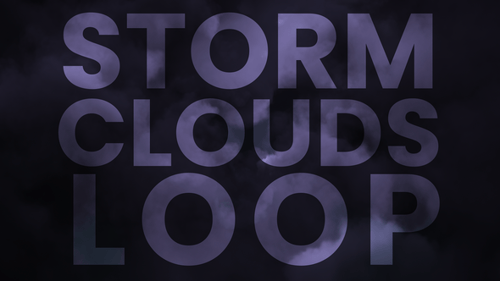 Bucle de nubes de tormenta