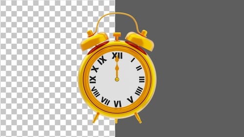 3D Classic clock | Alpha Channel