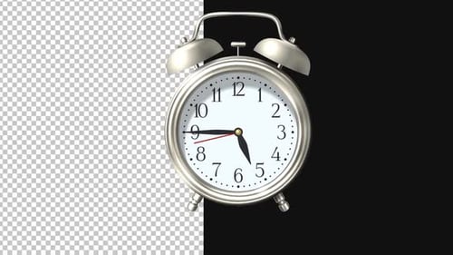 Clock Rotation Animation Alpha Looped
