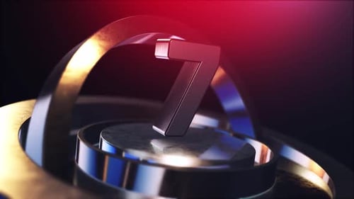 Countdown Gold And Red