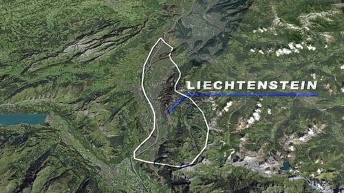 Mapa Mundial de Liechtenstein