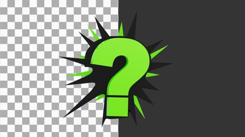 3D Question Mark | Alpha Channel