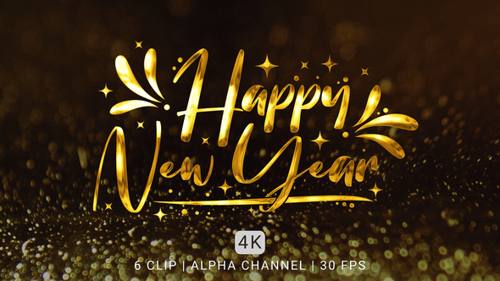 Happy New Year Text Animation