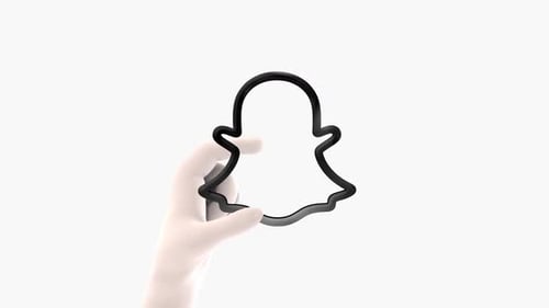 Snapchat 3D Icon Loopable Animation With Alpha Channel